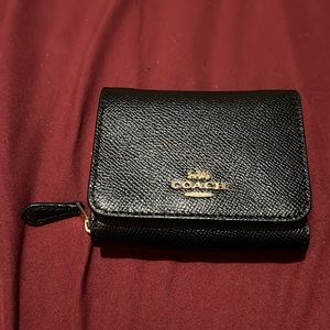 Black Coach foldable wallet